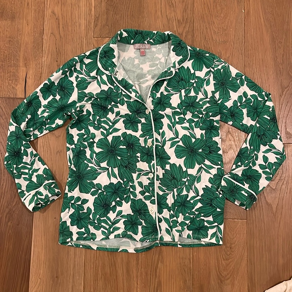J Crew Eco Dreamiest Greenhouse Floral Pajama Top - S
